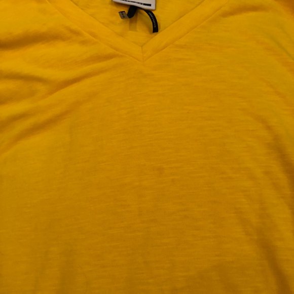 5/$50 Vibrant Yellow Noisy May V-Neck 3/4 Length Shirt. Size S. - Picture 5 of 5